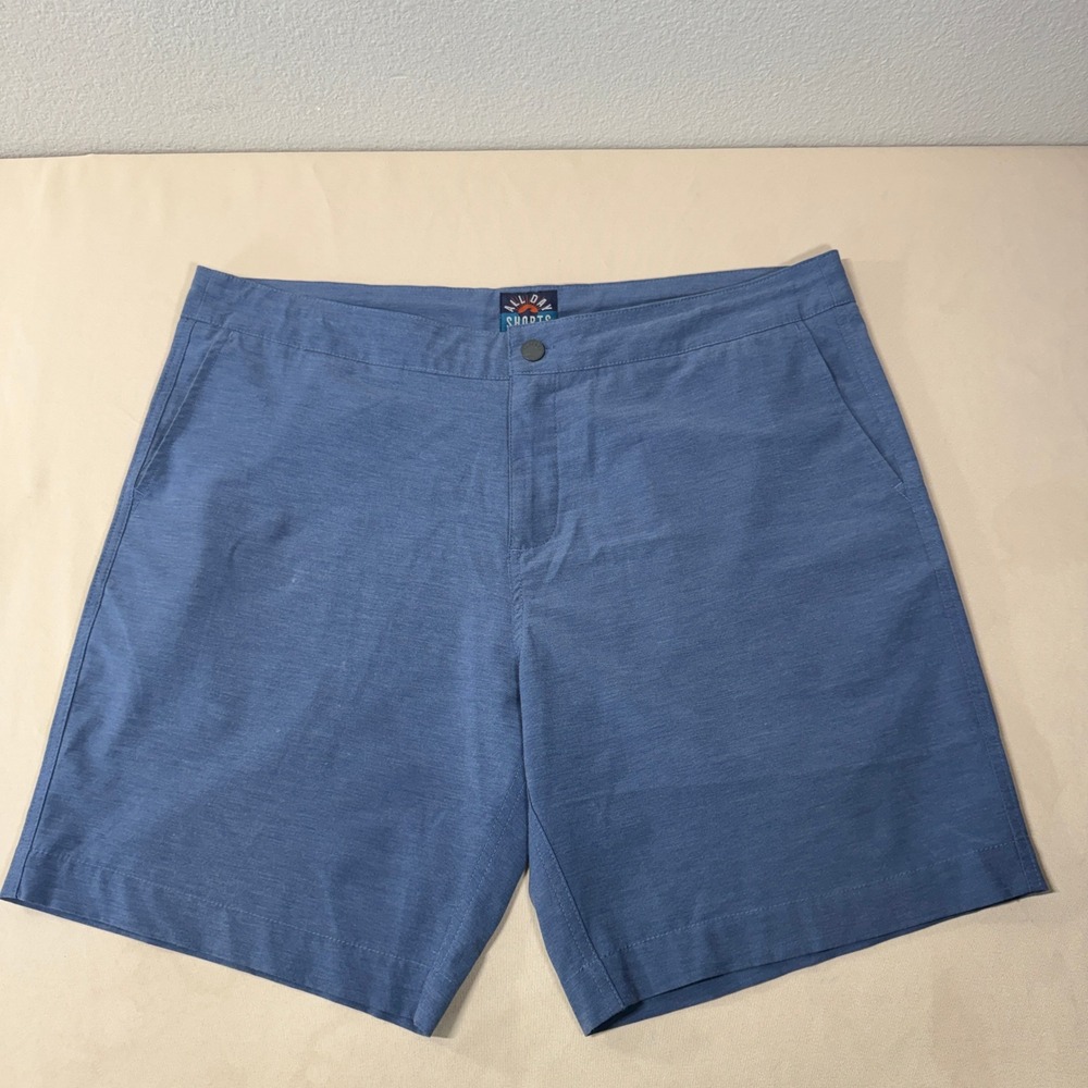 Faherty All Day Shorts Men's Size 40 Blue Coastal Casual Quick Dry Beach